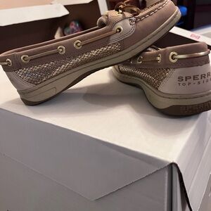 Sperry Top-Sider Boat Shoes - Brown and Cream